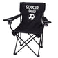 Soccer Dad Black Folding Camping Chair