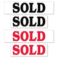 Sold Sign Rider | Real Estate Sign Riders | Red or Black Text ...