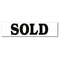 Sold Sign Rider | Real Estate Sign Riders | Red or Black Text ...