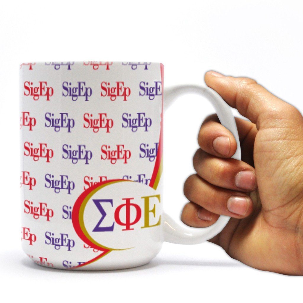 Sigma Phi Epsilon 15oz Coffee Mug “ SigEp Line Design