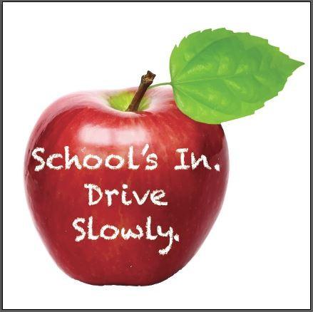 22" Corrugated Plastic Sign - School's In Drive Slowly