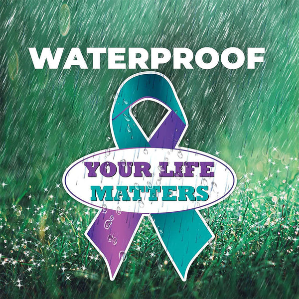 Suicide Prevention Ribbon Yard Sign, Your Life Matters | VictoryStore ...