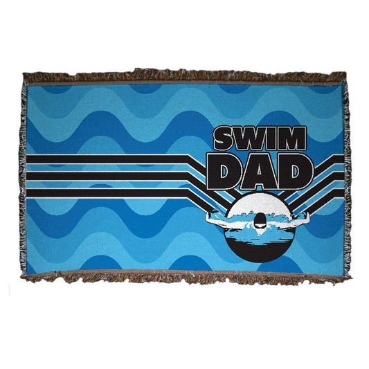 Swim Dad Woven Blanket