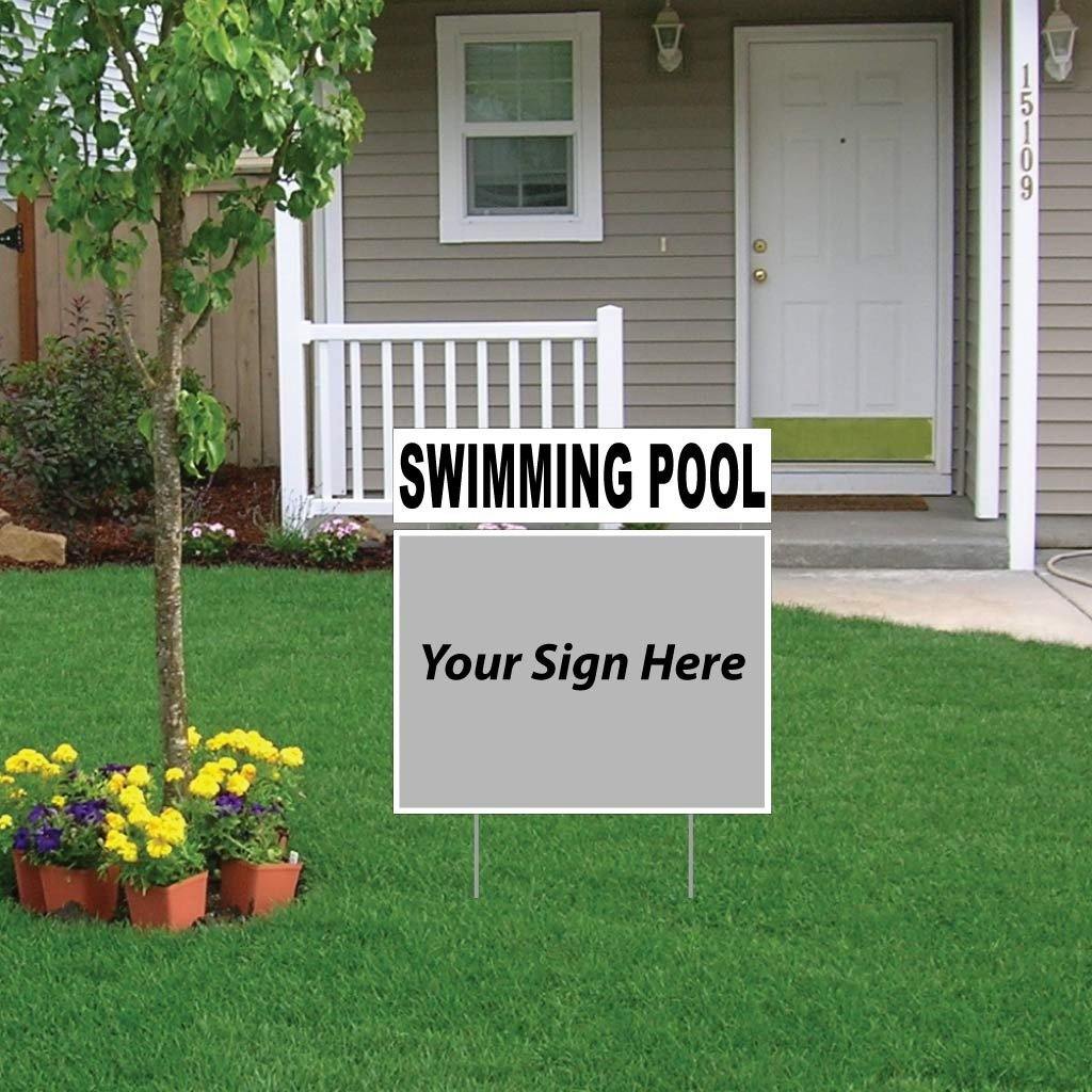 Swimming Pool Real Estate Yard Sign Rider Set - FREE SHIPPING