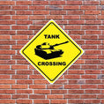 Tank Crossing Aluminum Sign or Sticker | VictoryStore – VictoryStore.com