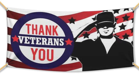 Thank you Veterans Waterproof Vinyl Banner