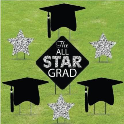The All Star Grad Yard Cards 7 piece set