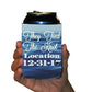 Custom Nautical Wedding Can Cooler- Tie The Knot