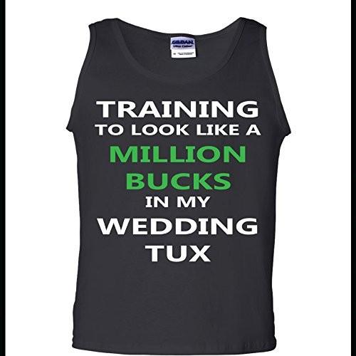 Training to Look Like a Million Bucks in My Wedding Tux Tanktop - FREE SHIPPING