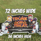 Trunk or Treat Oversized Halloween EZ Yard Card Decoration 7 pc Set