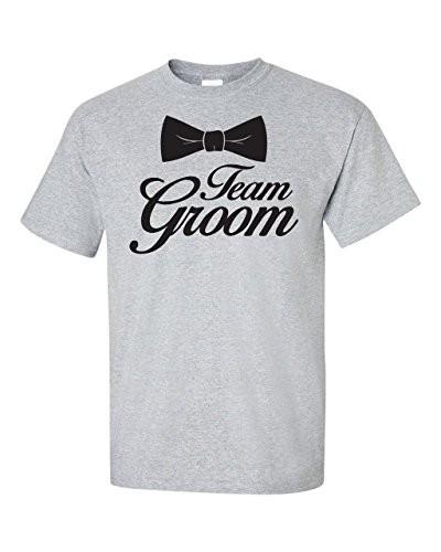 Team Groom T-shirts - Grey - FREE SHIPPING