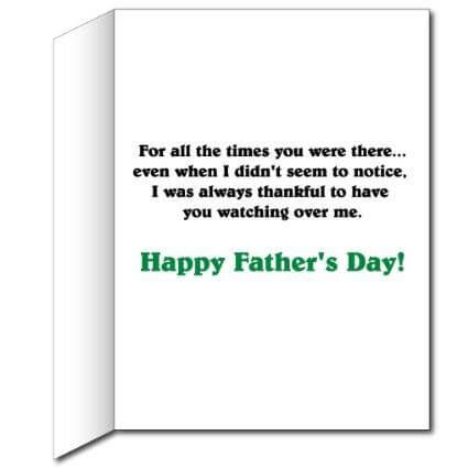 3' Tall Stock Design Giant Dad, Thank You Father's Day Card
