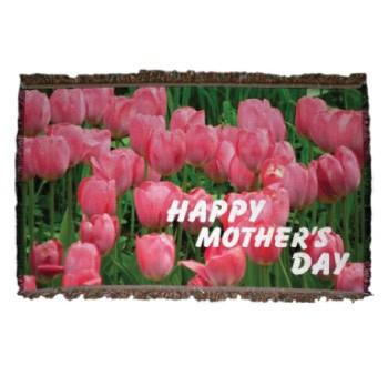 Tulip Mother's Day Woven Throw Blanket