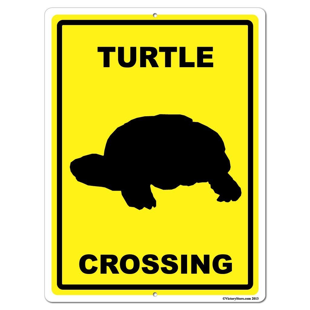 Turtle Crossing Sign or Sticker