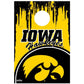 University of Iowa Hawkeyes Grunge Cornhole Bag Toss