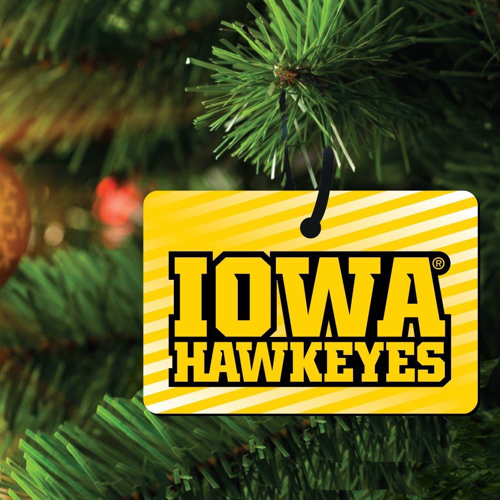 University of Iowa Hawkeyes Ornament Set of 3 Different Shapes