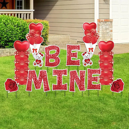 Valentine's Day Be Mine Yard Sign | KG Letters