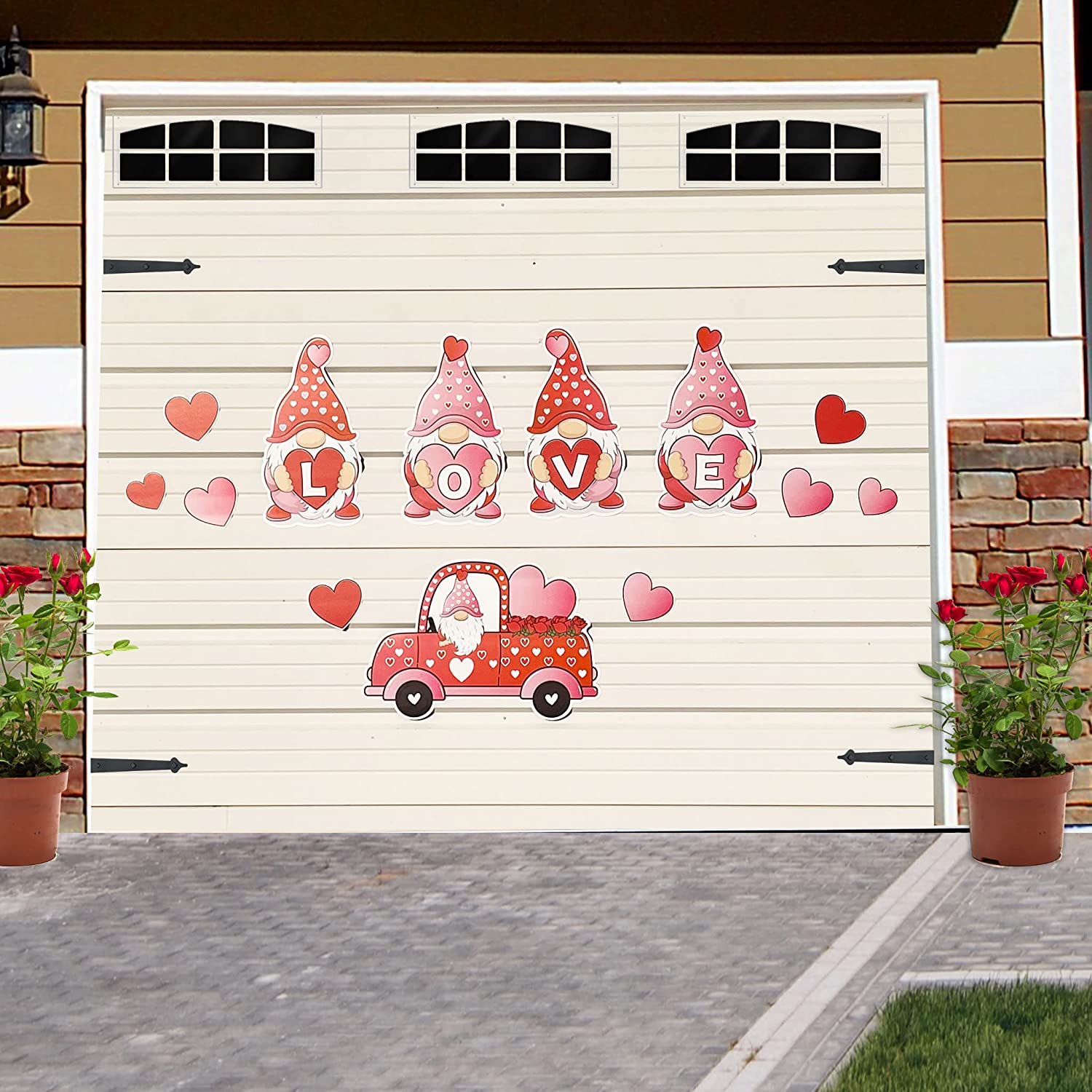 Valentine's Day Gnome Garage Door Magnets (19918)