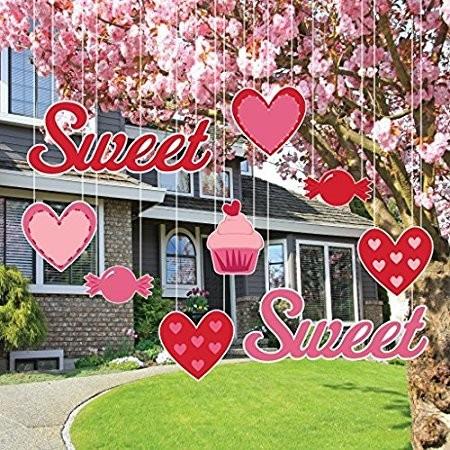 Valentine's Lawn Decorations - Hanging - "Sweet" Valentine's Candy