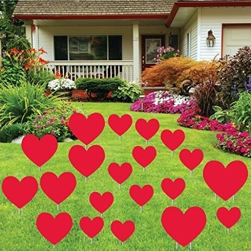 Valentine's Day Red Hearts Yard Decoration - FREE SHIPPING