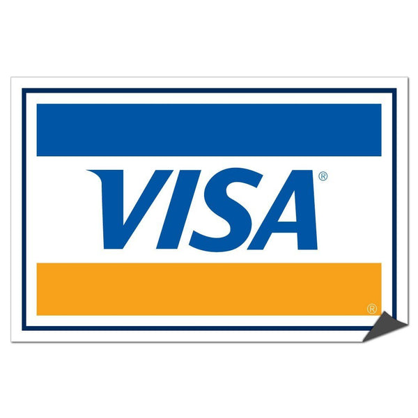 Visa Credit Card Sign or Sticker | VictoryStore – VictoryStore.com