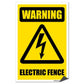 Warning Electric Fence Sign or Sticker - #5