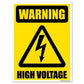 Warning High Voltage Sign or Sticker - #3