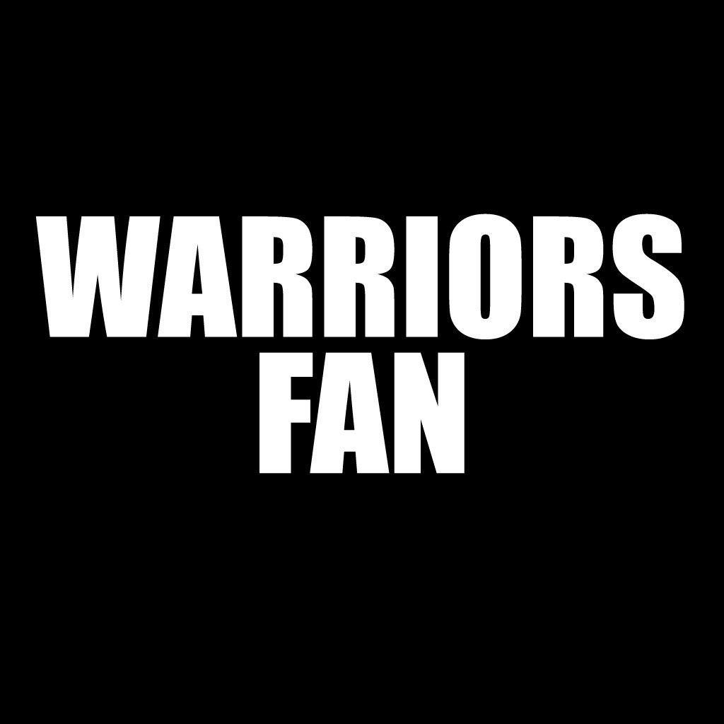 Warriors Fan Black Folding Camping Chair with Carry Bag