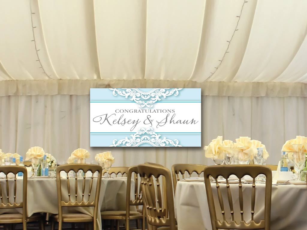 Wedding Banner - Elegant Lace Design