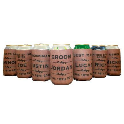 Personalized Wedding Can Cooler - FREE SHIPPING
