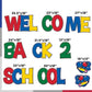 Welcome Back 2 School Yard Sign Quick Set - 10 Pc Set