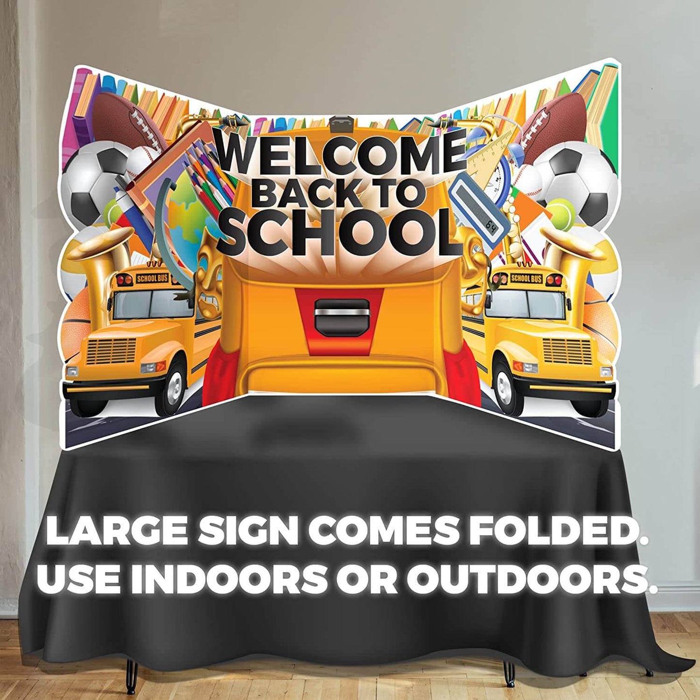 Welcome Back to School Oversized EZ Yard Card w/Selfie Frame 6 piece set