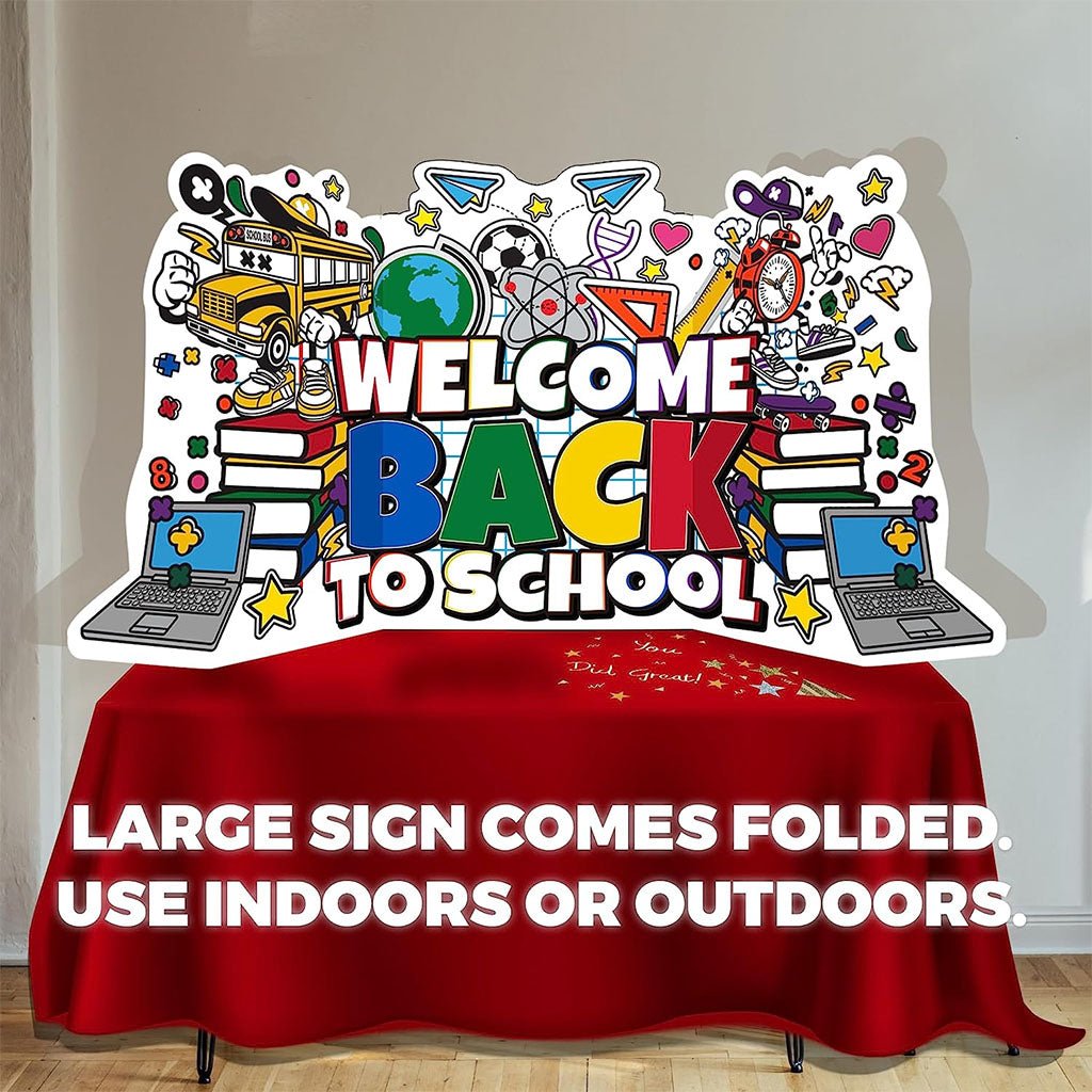 Welcome Back to School Yard Decorations - 6 pc set