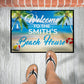Welcome to The Custom Name Beach House Doormat