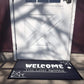 Welcome with Spider Webs + Custom Last Name, Halloween Doormat, 24" x36"