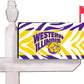 Western Illinois Zebra Print Magnetic Mailbox Cover