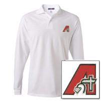 School Approved White, Red or Black Long Sleeve Embroidered Polo