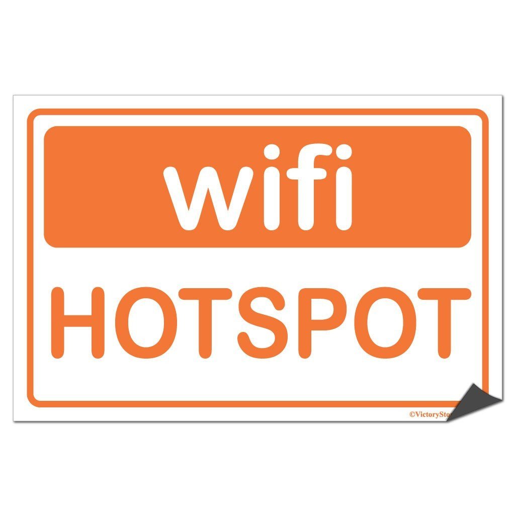 Wifi Hotspot Sign or Sticker - #7