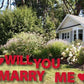 will you marry me yard card