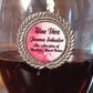 Happy Birthday - Pewter Accented 10 oz. Wine Glass