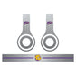 Western Illinois Skins for Beats Solo HD Headphones Set of 3 Metal - FREE SHIPPING