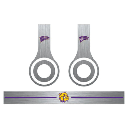 Western Illinois Skins for Beats Solo HD Headphones Set of 3 Metal - FREE SHIPPING