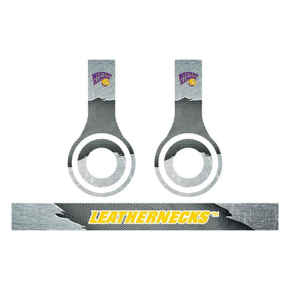 Western Illinois Skins for Beats Solo HD Headphones Set of 3 Metal - FREE SHIPPING