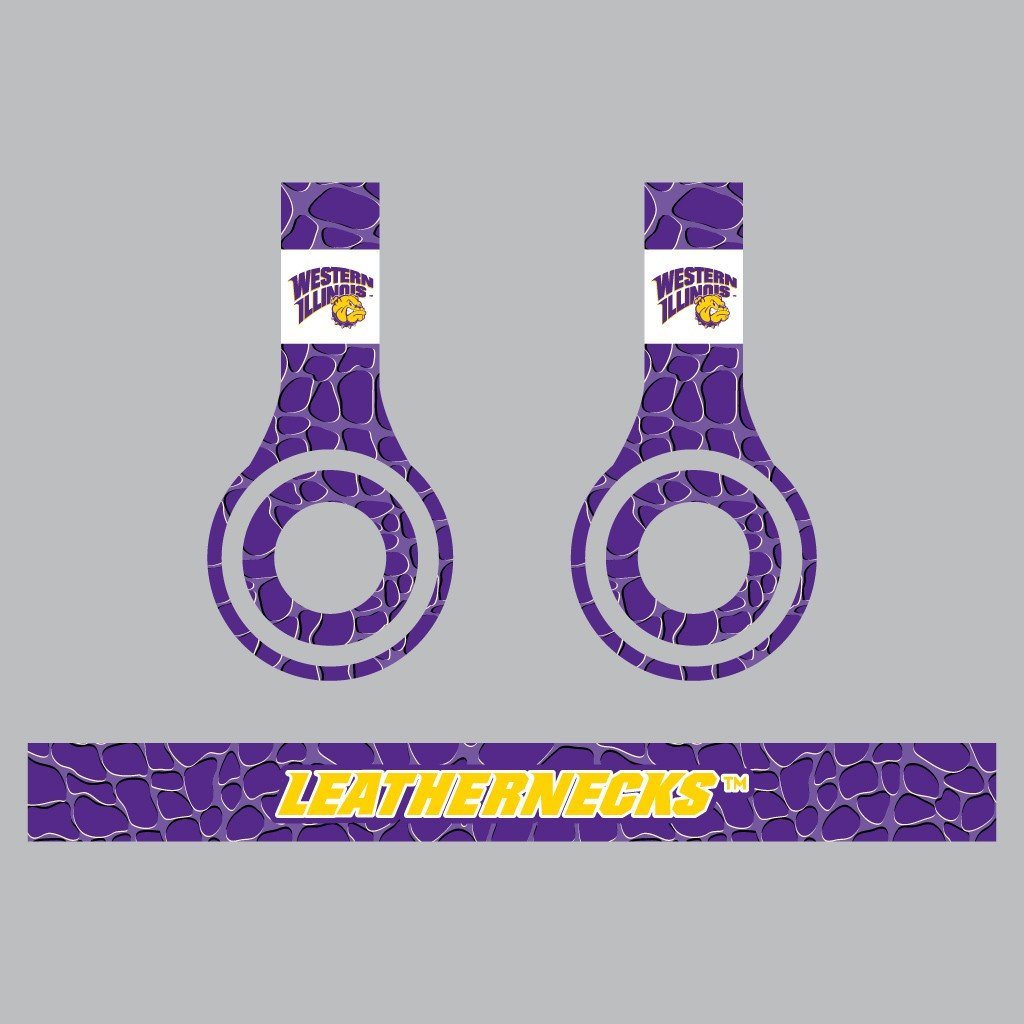 Western Illinois Skins for Beats Solo HD Headphones Set of 3 Animal - FREE SHIPPING