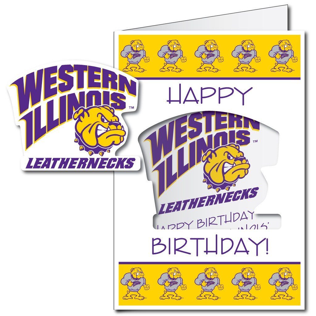 Western Illinois University 2'x3' Giant Birthday Greeting Card