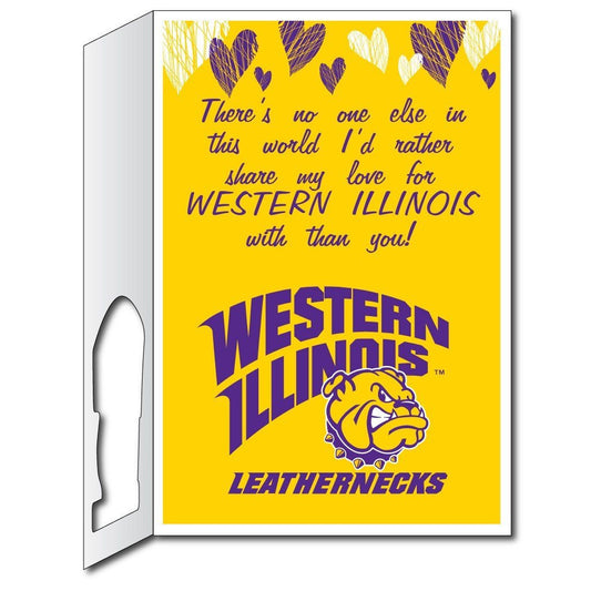 Western Illinois University 2'x3' Huge Valentine's Day Card