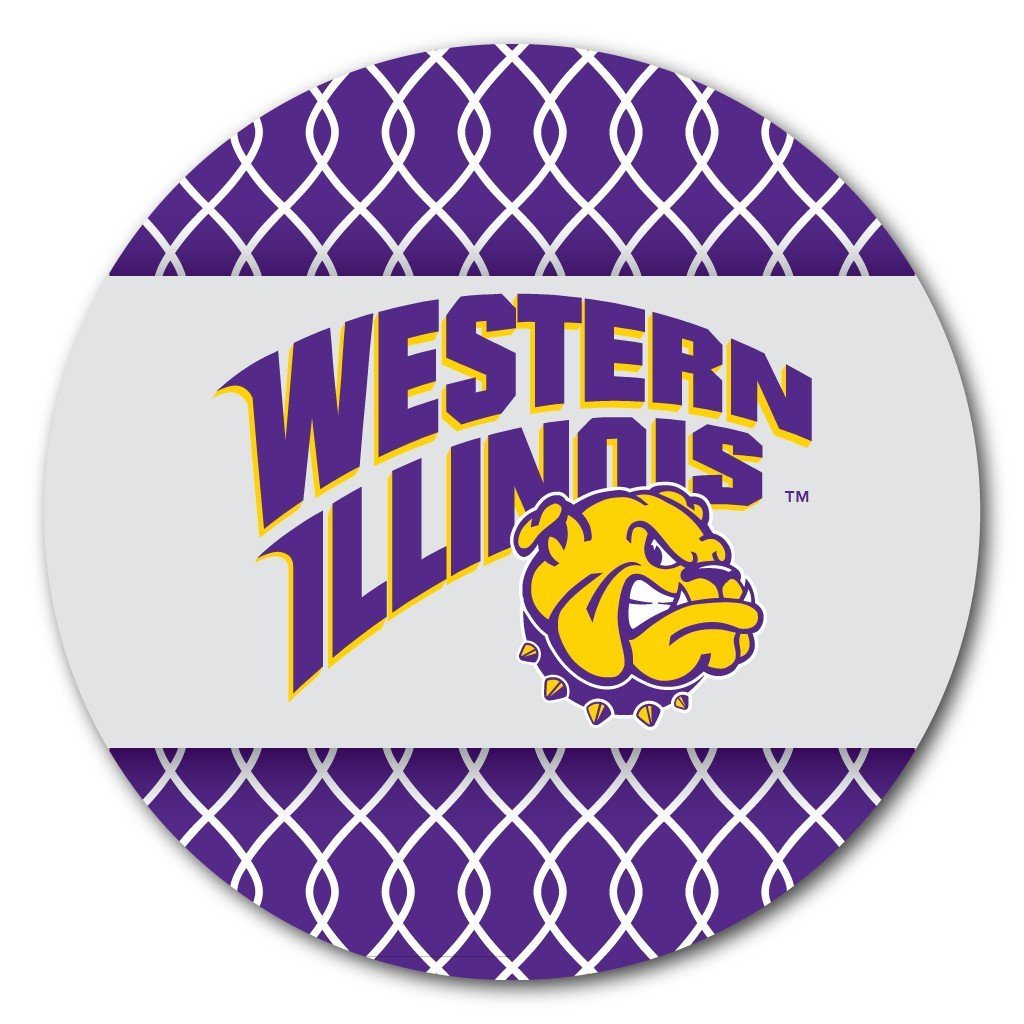 Western Illinois University Patterned Coaster Set of 4 - FREE SHIPPING