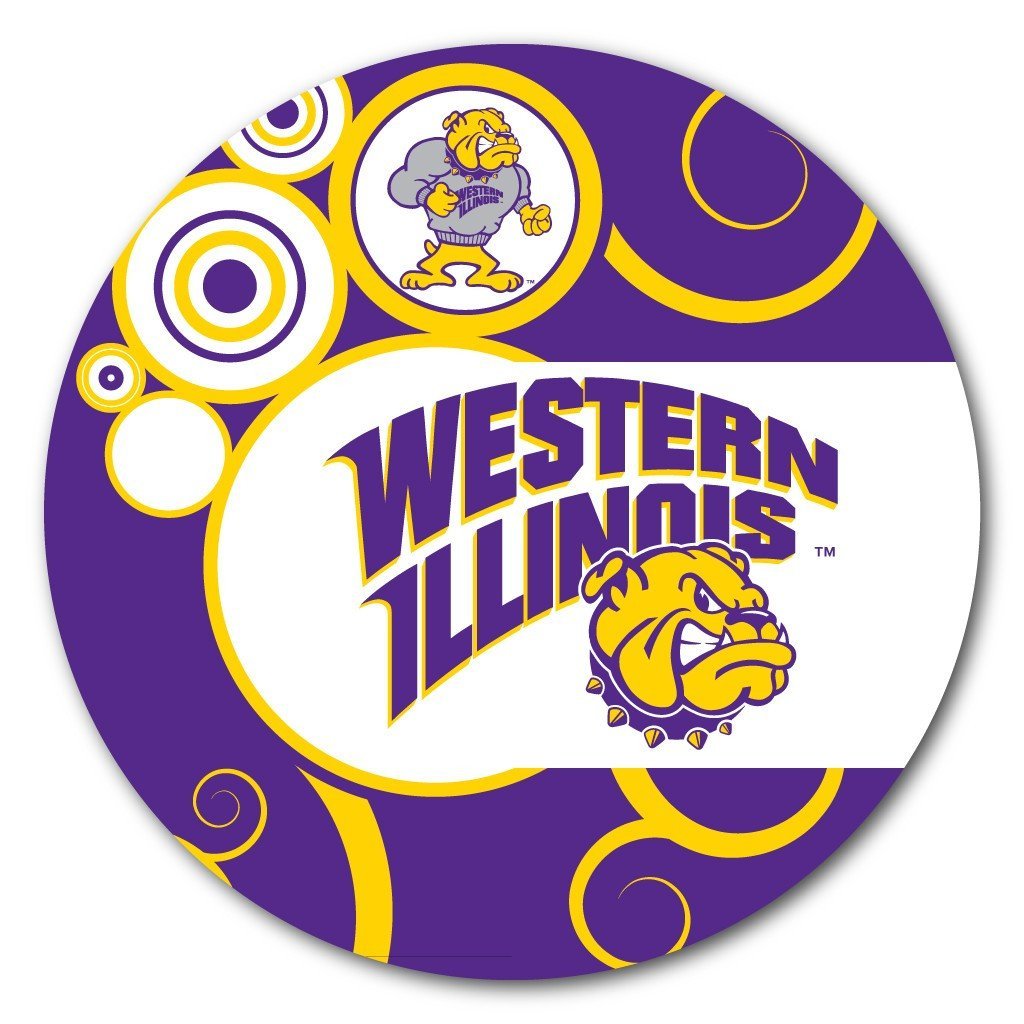 Western Illinois University Fun Designs Coaster Set of 4 - FREE SHIPPING