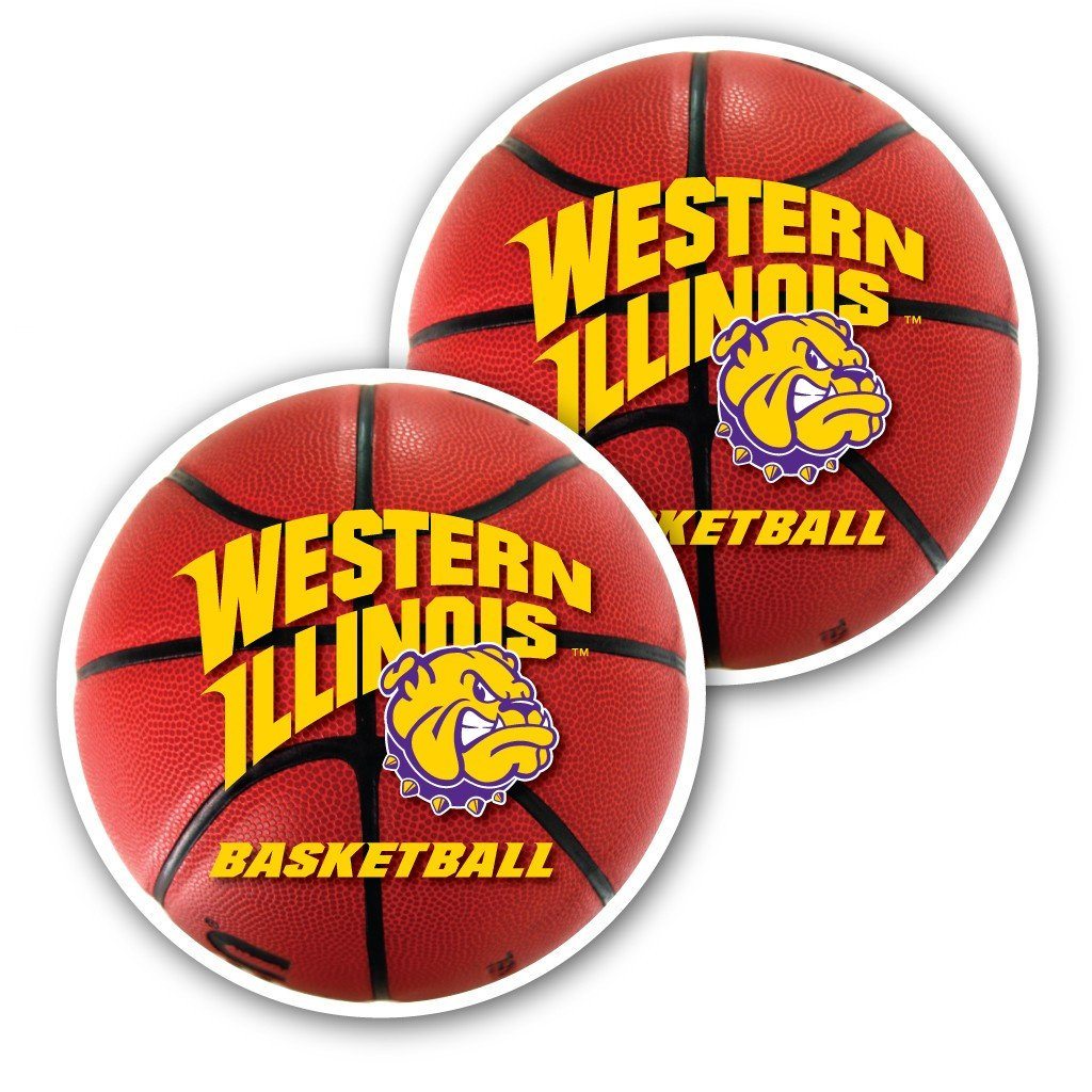 Western Illinois University - Window Decal (Set of 2) - Basketball