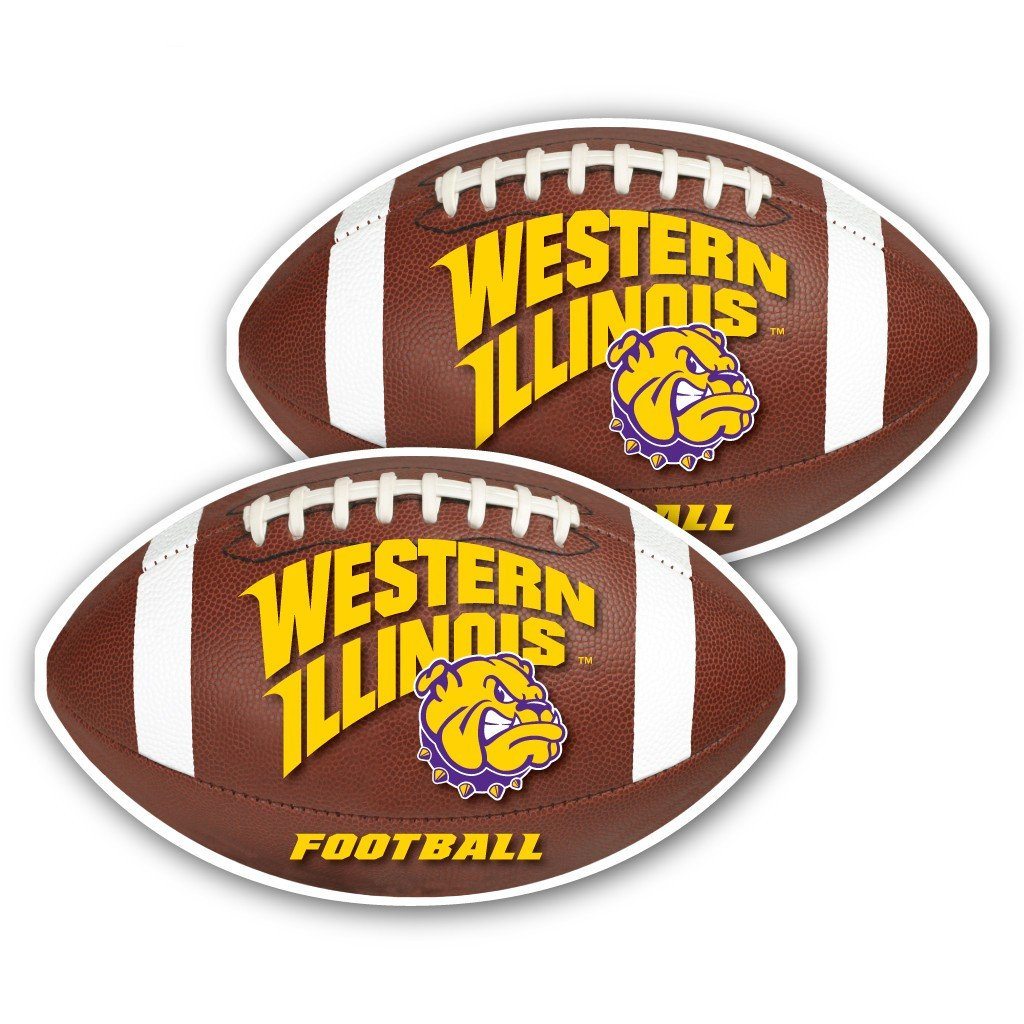 Western Illinois University - Window Decal (Set of 2) - Football